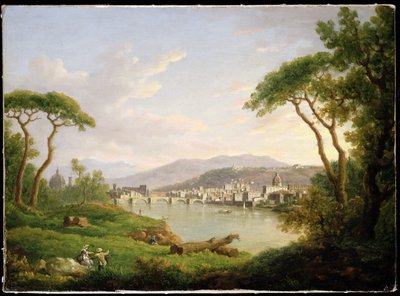 Figure seated on the Banks of the Arno by William Marlow